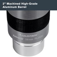 Celestron 93328 Omni 2' oculair met ultralang brandpunt van 56 mm en superieure lichttransmissie - geschikt voor waarnemen van deepsky-sterrenhopen, nevels en melkwegstelsels, Zilver/zwart - thumbnail