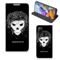 Mobiel BookCase Samsung Galaxy A21s Skull Hair - thumbnail