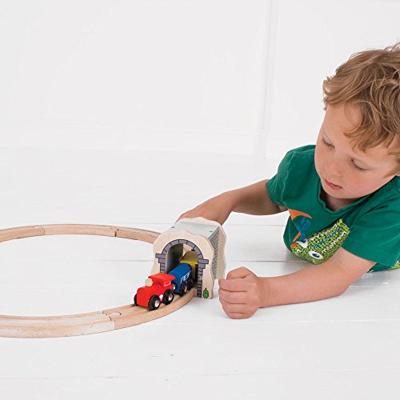 Bigjigs houten rails grijze tunnel - thumbnail