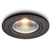 LED-inbouwspot Cormo zwart 5W dimbaar IP54 - thumbnail