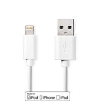 Sync and Charge-Kabel | Apple Lightning - USB-A Male | 2,0 m | Wit - thumbnail