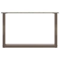 Salontafelpoten 2 st U-vormig 60x(42-43) cm staal naturel - thumbnail