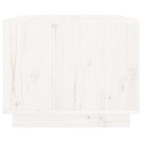 Salontafel 80x50x40 cm massief grenenhout wit - thumbnail