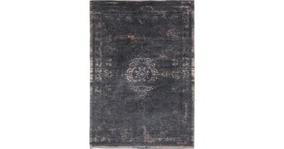 Zwart Vintage Vloerkleed Industrieel Medallon 8263, 80x150 Zwart Vintage Vloerkleed Industrieel Medallon 8263, 80x150