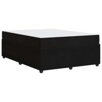 Bedframe met matras met matras Zwart 140 x 200 cm Fluweel - thumbnail