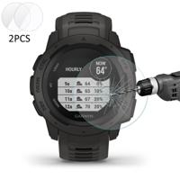 2 PC's ENKAY Hat-Prins 0.2mm 9H 2.15D gebogen rand van gehard glas Film voor Garmin Instinct intelligente horloge sport - thumbnail