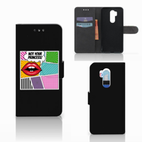 LG G7 Thinq Wallet Case met Pasjes Popart Princess - thumbnail