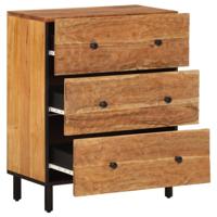 Bijzetkast 60x33x75 cm massief acaciahout - thumbnail