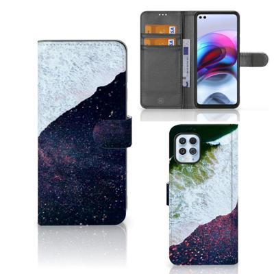 Motorola Moto G100 | Book Case | Sea in Space
