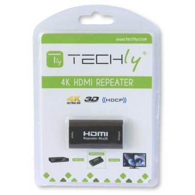 Techly IDATA HDMI2-RIP4KT audio/video extender AV-repeater Zwart