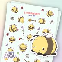 CutieSquad Stickervel- Happy Bees II - thumbnail