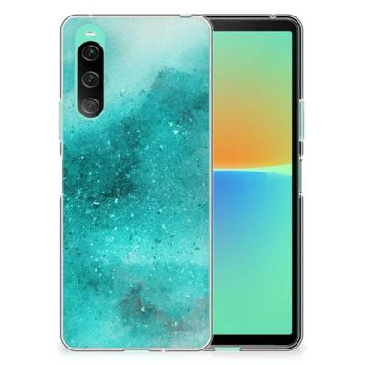 Smartphone hoesje Sony Xperia 10 V Painting Blue Smartphone hoesje Sony Xperia 10 V Painting Blue