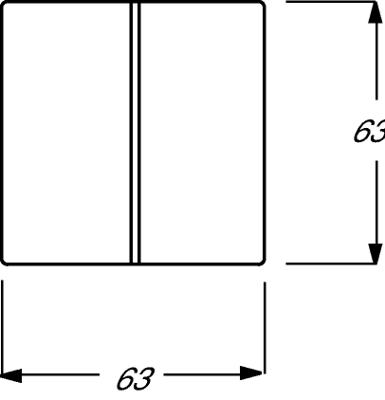 Busch-Jaeger 2CKA001751A2930 Serietoets Afdekking Future lineair Zwart-grijs, Antraciet 1 stuk(s)