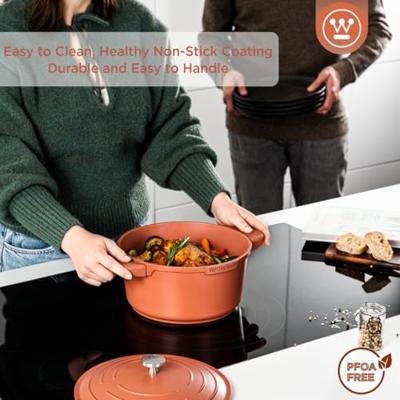 Westinghouse Performance Series Braadpan Inductie - 24cm Kookpan - Oven Geschikt - Rood Westinghouse Performance Series Braadpan Inductie - 24cm Kookpan - Oven Geschikt - Rood