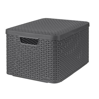 Curver Style Mandje 30l M Deksel Antraciet