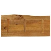 Tafelblad met natuurlijke rand 90x40x2,5 cm massief mangohout - thumbnail