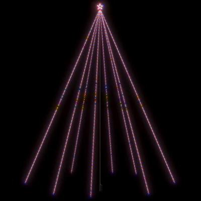 VidaXL Led-kerstboom binnen buiten 1300 leds kleurrijk 8 m