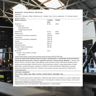 Naughty Boy Energy Pre-Workout Ultra Energy (390 g)