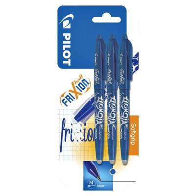 Rollerpen pilot frixion bl-fr7 m 3st blauw