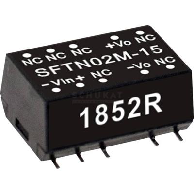 MEAN WELL SFTN02N-12 DC/DC-convertermodule 167 mA 2 W Aantal uitgangen: 1 x Inhoud 1 stuk(s)