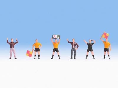 NOCH 15989 H0 Scheidsrechter en trainer figuren Geverfd, Staand