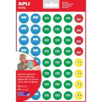 Apli Kids beloningsstickers Happy Smile, groot, blister met 12 vellen - thumbnail