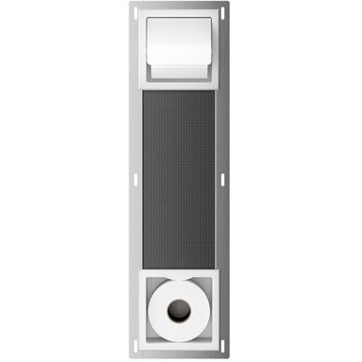 Xellanz Rocko Toiletrolhouder met Klep en Reserverolhouder - Inbouw - Mat Wit