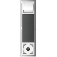 Xellanz Rocko Toiletrolhouder met Klep en Reserverolhouder - Inbouw - Mat Wit - thumbnail