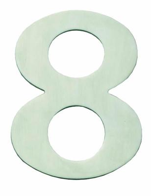 Intersteel Huisnummer 8Numbra 150x2mm RVS - 0035.402078