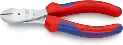 Knipex Kracht-zijsnijtang verchroomd met meer-componentengrepen 160 mm - 7405160 - thumbnail