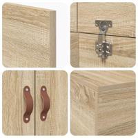 Bedframe Sonoma eiken 200 x 80 x 31.5 cm Bewerkt hout - thumbnail