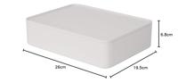 HAN HA-1110-12 Smart-organiser Allison Box Met Binnenschaal En Deksel Sneeuw Wit, Stapelbaar - thumbnail