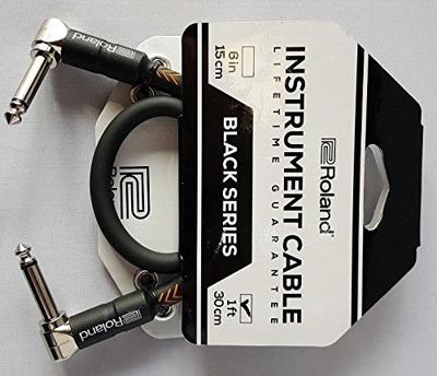 Roland RIC-B1AA Black Series patchkabel jack-jack haaks 30 cm