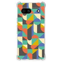 Google Pixel 7A Doorzichtige Silicone Hoesje Funky Retro - thumbnail