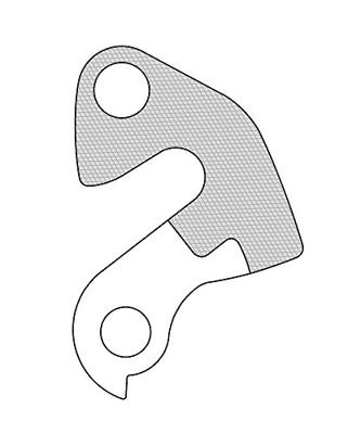 Union derailleurpad gh-069 met schroefset m8x0.75