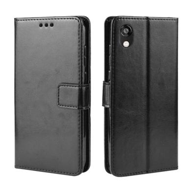 Retro Crazy Horse textuur horizontale Flip lederen case fo Huawei eer 8S met houder & card slots & fotolijst (zwart)