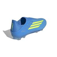 adidas F50 League Veterloze Gras / Kunstgras Voetbalschoenen (MG) Blauw Neongeel - thumbnail