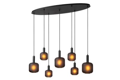 Lucide ELOISE - Hanglamp - 7xE27 - Zwart Lucide ELOISE - Hanglamp - 7xE27 - Zwart