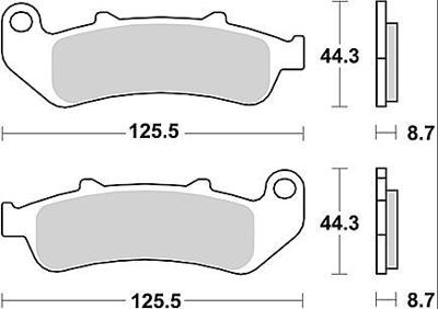 TRW remblokken "mcb 658 brake pad mcb 658 sv sintered metal
