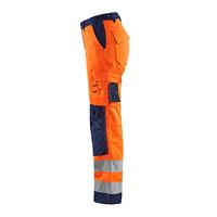 Blåkläder Dames werkbroek High-Vis zonder spijkerzakken 71551811 | High-Vis Oranje/Marineblauw | Maat 48 - 7330509502402 - thumbnail
