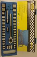 Dopsleutel set 40 delig verchroomd - thumbnail