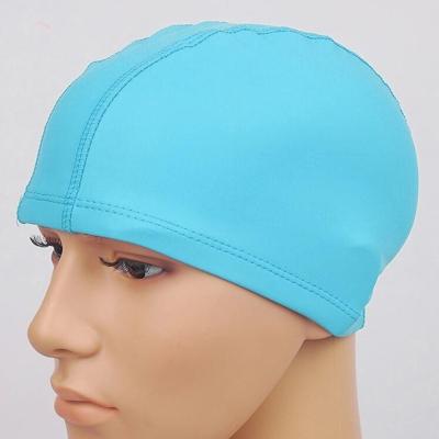 Volwassen waterdichte PU coating rekbare zwemmen GLB houden lang haar droog oor bescherming zwemmen GLB (baby blauw)