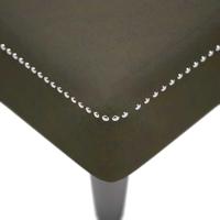 Chaise longue met kussen&rechterarmleuning kunstleer legergroen - thumbnail