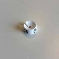 MB wit/zwart 58 voor op kledinghanger - thumbnail