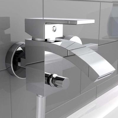 CASCATA ééngreepsmengkraan bad met watervaluitloop, chroom keramische schijven geluidsarme, verwisselbare 35 mm cartouche ½" (Ø ca. 1,9 cm) verbinding voor doucheslang metalen greep garantie CASCATA ééngreepsmengkraan bad met watervaluitloop, chroom keramische schijven geluidsarme, verwisselbare 35 mm cartouche ½" (Ø ca. 1,9 cm) verbinding voor doucheslang metalen greep garantie