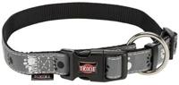 Hondenhalsband Trixie Silver Reflect Zwart Grijs S/M 30-45 cm - thumbnail