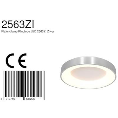 Steinhauer Plafondlamp Ringlede Ø 48 cm 2563 zilver Steinhauer Plafondlamp Ringlede Ø 48 cm 2563 zilver