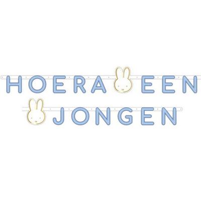 Guirlande "Hoera een jongen" Nijntje