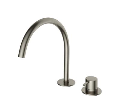 Wastafelmengkraan Hotbath Cobber 2 Gats Geborsteld Nikkel