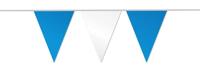 Slingers blauw-wit stevig plastic 10 meter - thumbnail
